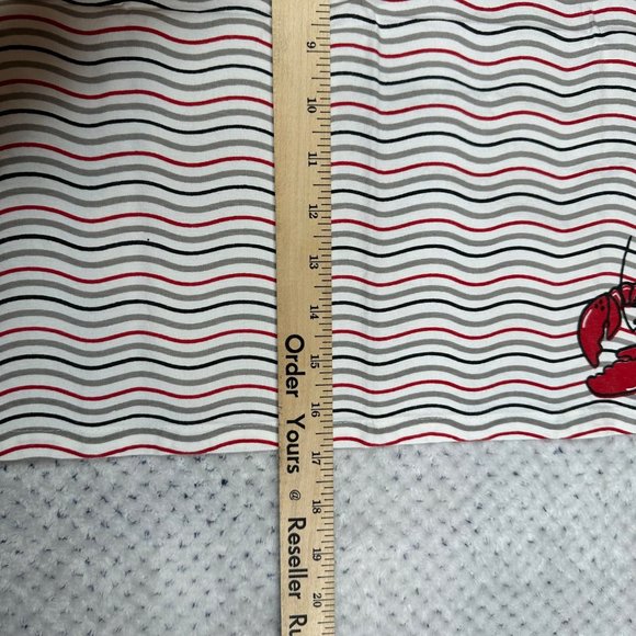 Shard Lobster Cloth Napkins Set Of 8 Striped Nautical Sea Cotton Fabric Linen - Picture 8 of 9